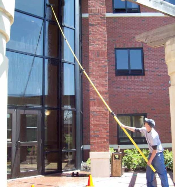 Government Contract Water Fed Pole Window Cleaning